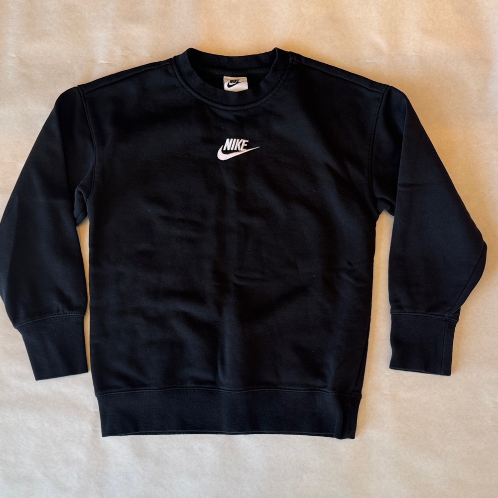 Nike Boys Black Crewneck Sweater